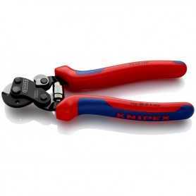 Cesoia per funi acciaio knipex - 9562-mm.160 - p/funi mm.6