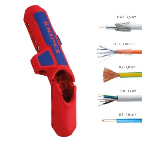Spelacavi universale knipex - mm.135 0.8-13 - ergostrip