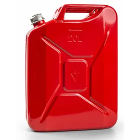 Tanica carburante rossa - lt. 20 - metallo c/tappo a vite