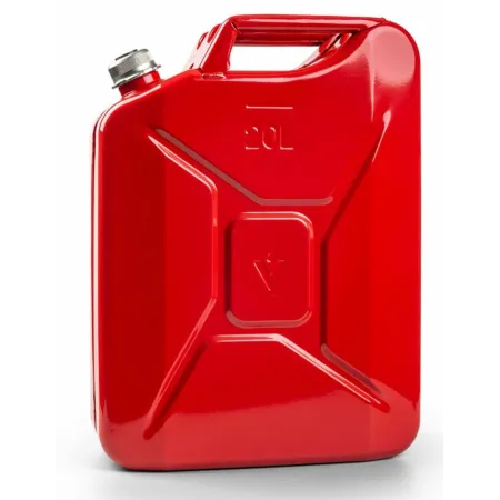 Tanica carburante rossa - lt. 20 - metallo c/tappo a vite