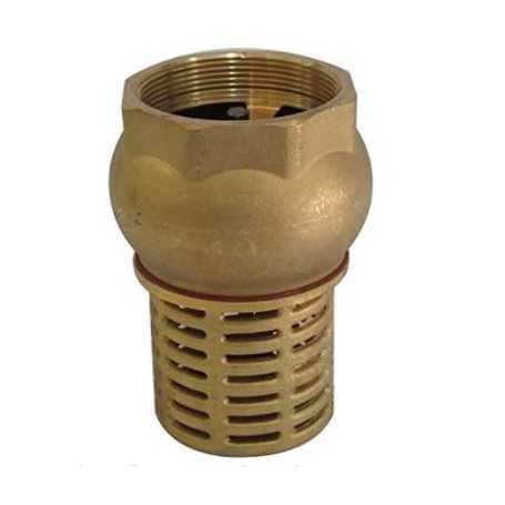 Valvola fondo ottone - 2" - c/ritegno