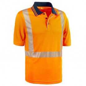Polo arancio - tg.xxl - alta visibilita'