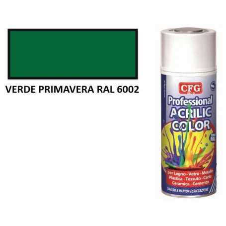 Vernice spray Acrilic color cfg - verde primavera - ml.400