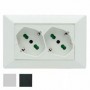 Presa doppia schuko     fanton - 10/16a - bianco