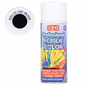 Vernice spray Acrilic color cfg - nero lucido - ml.400