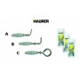 Tasselli nylon gancio oc - 6x30 - pz.10 - maurer