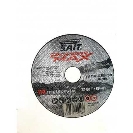 Disco sait powermax taglio - 115x1.0x22.23 - inox zz 60t.