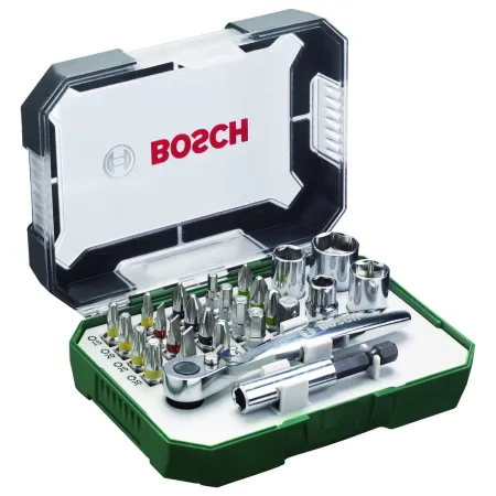 Chiave a cricchetto set bosch - rainbow evo - 26pz.