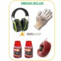 Accessori decespugliatore (cuffie + guanti + filo decesp. + olio mix)