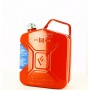Tanica carburante metallo pro - lt.  5 rossa - con tappo a vite magnetico.