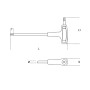 Chiave a profilo torx     beta - 97ttx-25 - c/impugnatura