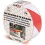 Nastro pvc riflettente - mm.50x33mt. - rosso/bianco