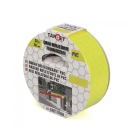 Nastro pvc riflettente - mm.50x33mt. - giallo fluo