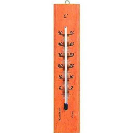 Termometro legno moller - naturale - rettangolare