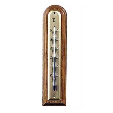Termometro legno moller - noce chiaro - arrotondato
