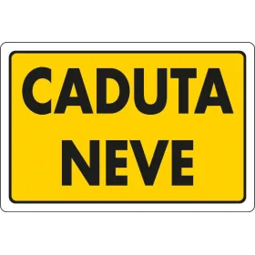 Cartello caduta neve - 30x20 - pvc