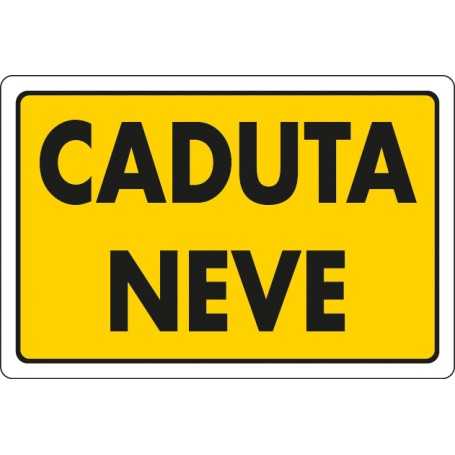 Cartello caduta neve - 30x20 - pvc
