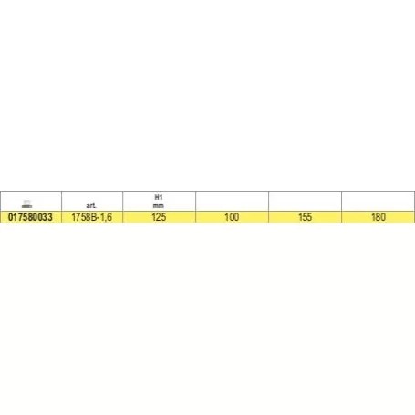 Imbuto antiriflesso b     beta - 1758b-1.6 - *action 23*