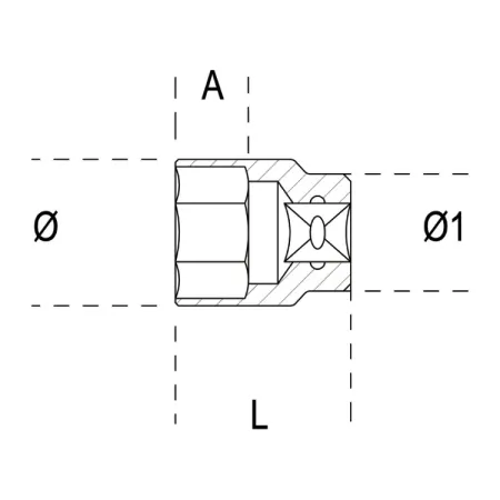 Chiave a bussola beta - 27 1/2" - 920b-poligonale