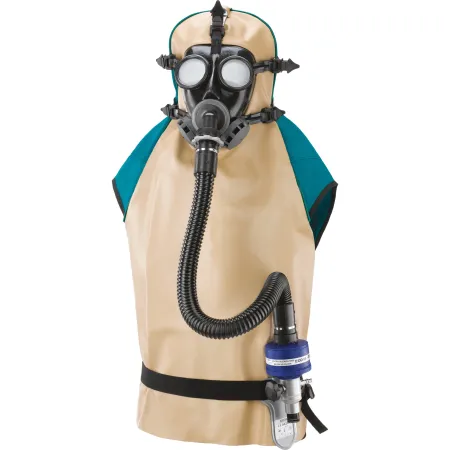 Maschera floscia per sabbiare - acs 951 c/aria - completa con respiratore aria