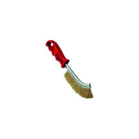 Spazzola spid - ottonata - m/rosso-0,30 mm.