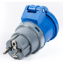 Adattatore industriale schuko - vb-75000 - presa 2p+t 16a cee