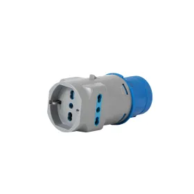Adattatore industriale - vb-73100 - spina 2p+t 16a 220v cee