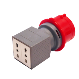 Adattatore industriale - vb-77500 - 2 prese 10/16 a