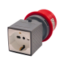 Adattatore industriale - vb-76500 - schuko  10/16 a 340v