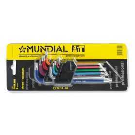 Chiavi torx pro        mundial - set 9 pz. lunghe - multicolor