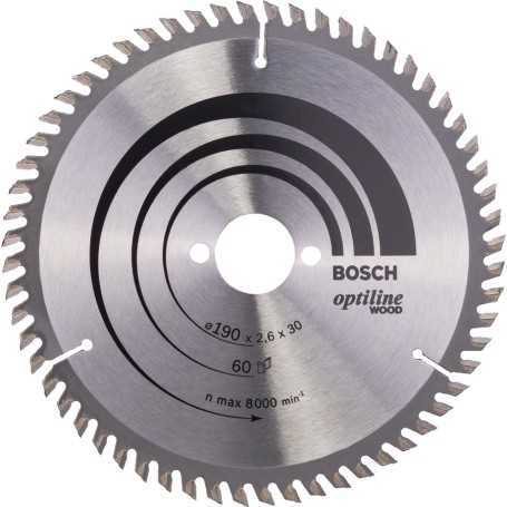 Lama circolare op        bosch - 190x30-60 - wood