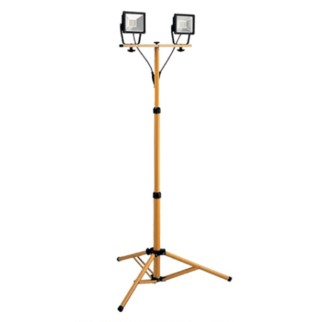 Proiettore led da cantiere - 50w - 9000lum. - c/treppiede
