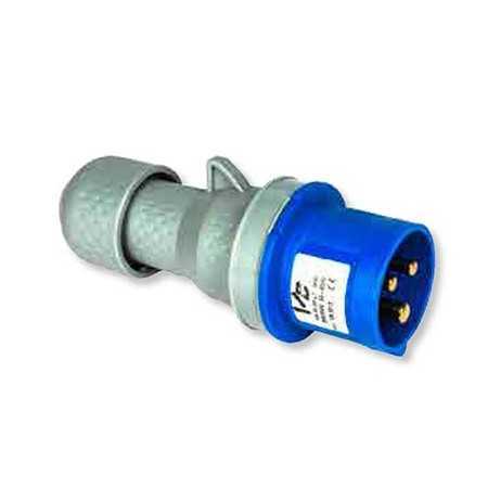 Spina industriale cee - vb-0213z - 2p+t 16a 230v h6 ip44
