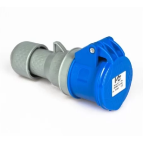 Presa industriale cee - vb-0223z - 2p+t 16a 230v h6 ip44 a.rapido