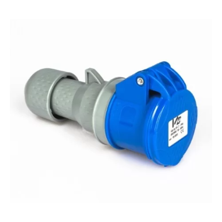 Presa industriale cee - vb-0223z - 2p+t 16a 230v h6 ip44 a.rapido