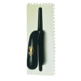 Frattazzo usa acciaio dentato - 28x12 dent.10x10 - manico in abs