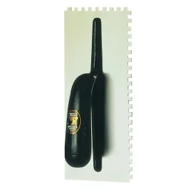 Frattazzo usa acciaio dentato - 28x12 dent.10x10 - manico in abs