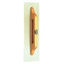Frattone acciaio a due mani - 48x14 dentato - liscio