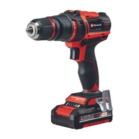 Trapano avvitatore einhell - te-cd 18/45 3xli - caricatore + 2x2,0ah