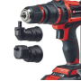 Trapano avvitatore einhell - te-cd 18/45 3xli - caricatore + 2x2,0ah
