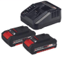 Trapano avvitatore einhell - te-cd 18/45 3xli - caricatore + 2x2,0ah