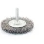 Spazzola metallica inox - d.30 - sp.5 - piana c/gambo