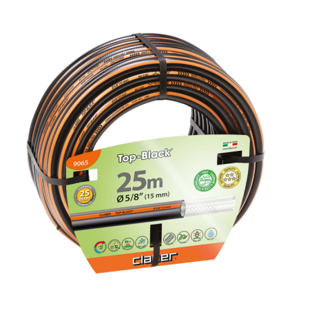 Tubo top-black - mt.25 - 5/8" -
