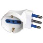 Adattatore schuko salvaspazio - es012s - 90°-16a-bianco