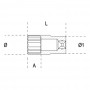 Chiave a bussola lunga    beta - 920al-24 - attacco da 1/2", 920AL24, BETA AL
