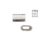 Ovalino per fune nichelato - mm.2-pz.6 - za'
