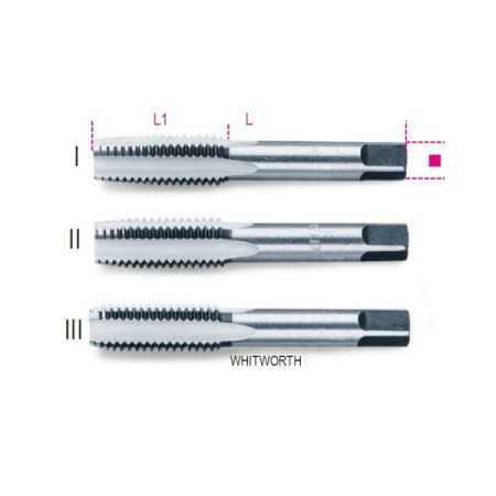 Maschi a mano whitworth   beta - 430 asw - 3/8 - pz.3