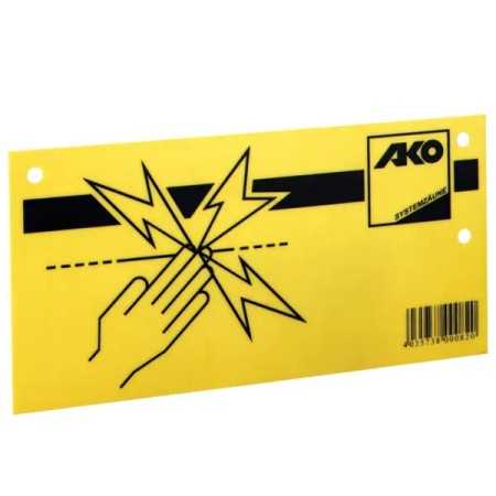 Cartello elettrificatori ranch - 25x13 - plastica