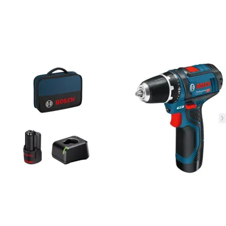 Trapano avvitatore mini bosch - gsr 12v-15 - 2x2,0ah+gal12v-20+bag