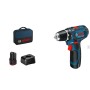 Trapano avvitatore mini  bosch - gsr 12v-15 - 2x2,0ah+gal12v-20+bag